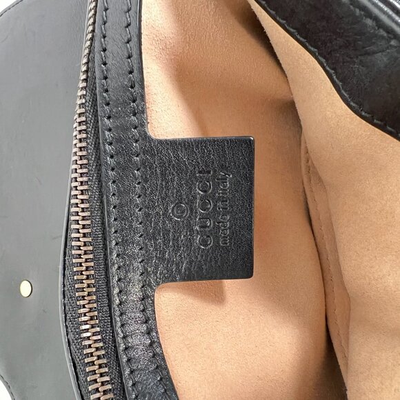 Gucci Black GG Marmont Medium Shoulder Bag - Picture 7 of 14